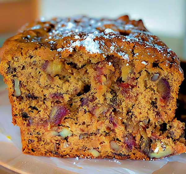 half a walnut date loaf, gluten free