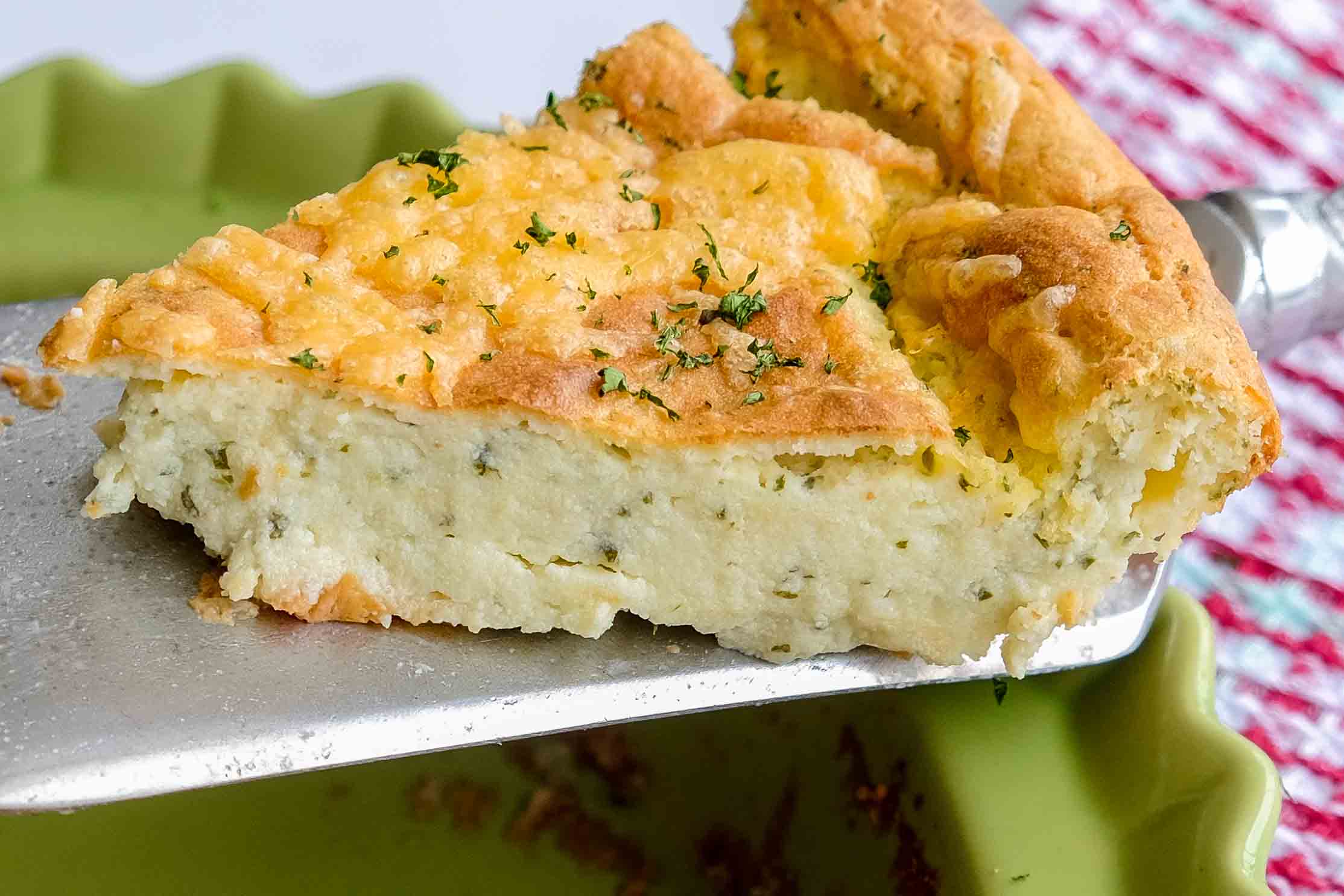 Low Carb Cheesy Potato Pie - Only Gluten Free Recipes