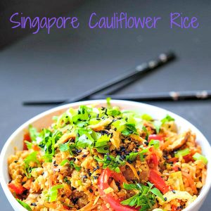 Low Carb Singapore Cauliflower Rice