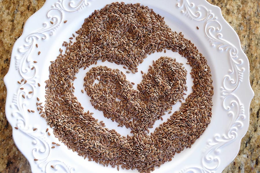flaxseed on a plate