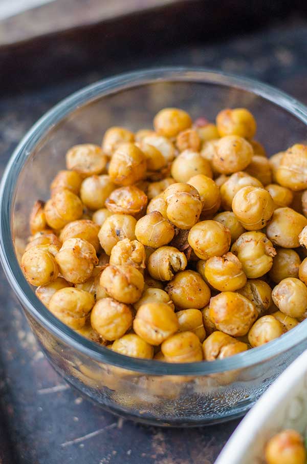 cooked chickpeas in a bowl