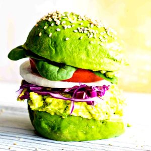 Avocado Egg Salad Burger Recipe