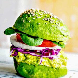Avocado Egg Salad Burger Recipe