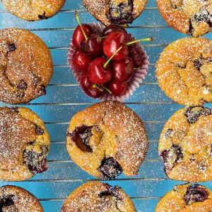 Gluten Free Cherry and Chocolate Muffins