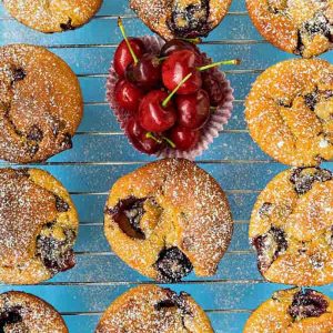 Gluten Free Cherry and Chocolate Muffins