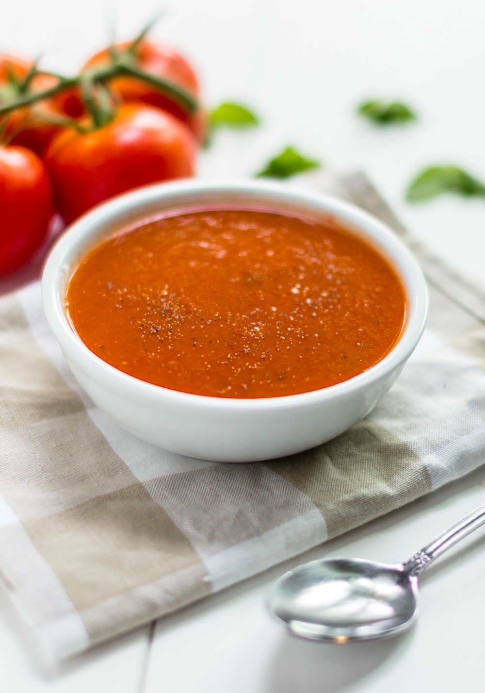 GlutenFree Fresh Tomato Soup with Basil Only Gluten Free Recipes