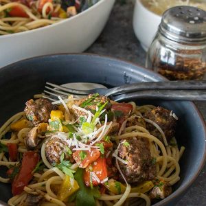 Sheet Pan Spaghetti and Meatballs – Gluten Free