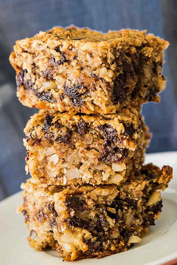 Gluten Free Oatmeal Coconut Squares