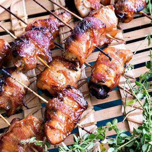 Chicken and Dates Bacon Wraps