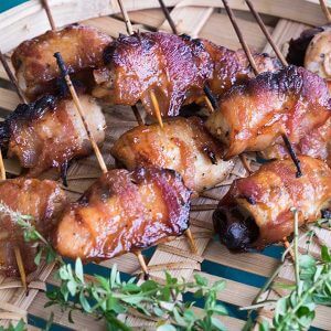 Chicken and Dates Bacon Wraps