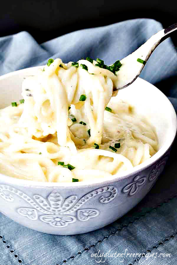 Glute-Free Vegan Cauliflower Alfredo Sauce - Only Gluten 