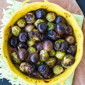 Roasted Brussel Sprouts with Fresh Figs