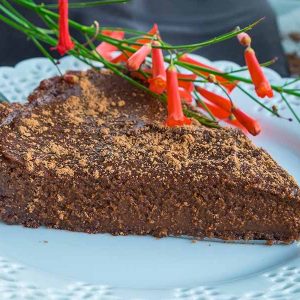 Gluten-Free No Bake Chocolate Pumpkin Pie