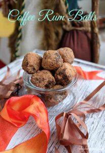 coffee rum balls, gluten free