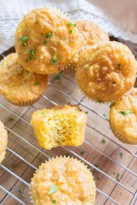keto cheesy jalapeno muffins on a cooling rack