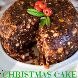 No-Bake Gluten-Free Christmas Cake