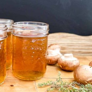 4-Ingredient Vegan Mushroom Broth