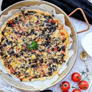 Gluten-Free Meatless Taco Pizza