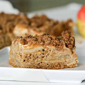 Gluten Free Apple Streusel Cake