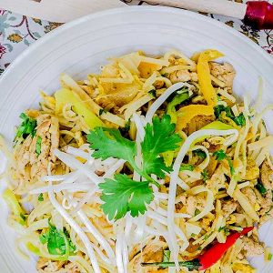 Gluten Free Curried Noodles With Pork