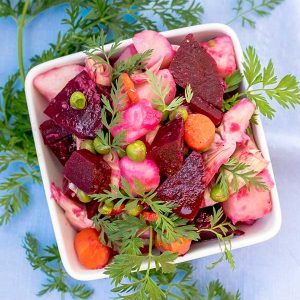 Russian Salad with Artichokes