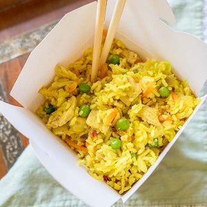 Easy Curry Pork Fried Rice