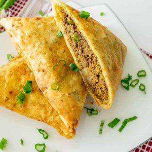 Gluten-Free Spicy Beef Samosas