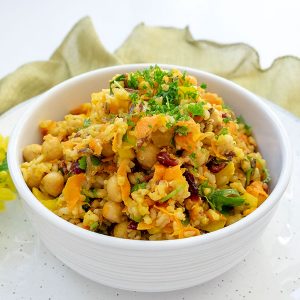 Moroccan Chickpea and Rice Salad