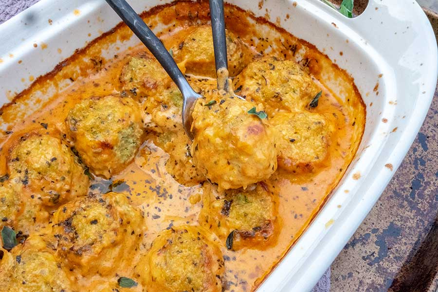 cauliflower quinoa dumplings in sauce a recipe for weight loss diet