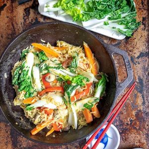 Thai Vegan Bok Choy Rice Bowl