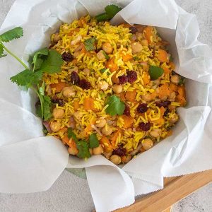 Moroccan Chickpea Rice Salad