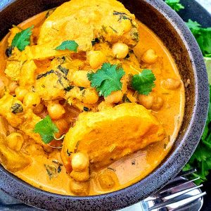 Thai Red Curry With Chickpeas and Butternut Squash