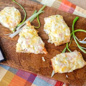 Gluten-Free Cheese and Bacon Canapés