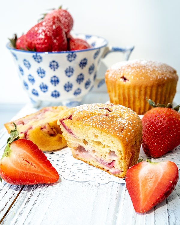 strawberry muffin gluten free, healthy