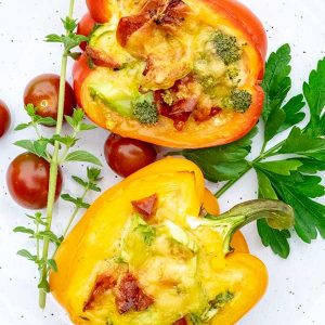 Stuffed Breakfast Peppers – Low Carb