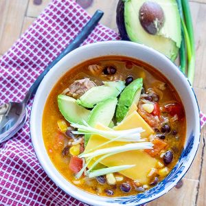 Fajita Chicken Soup (Gluten-Free)