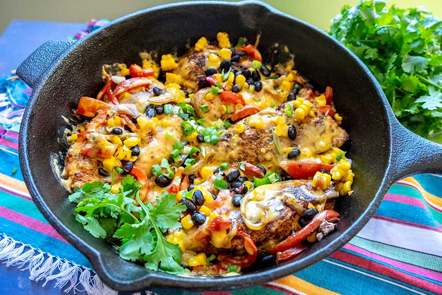 skillet skillet chicken with beans