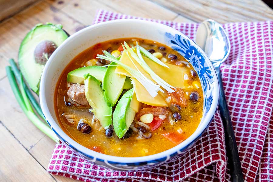 fajita chicken soup