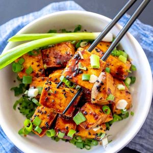 Crispy Tofu With Spicy Ginger Sauce