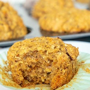 Carrot Apple Coconut Muffins (Gluten-Free, Vegan)