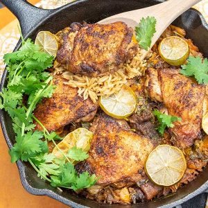 Chilli Lime Chicken With Chorizo Rice (Gluten-Free)
