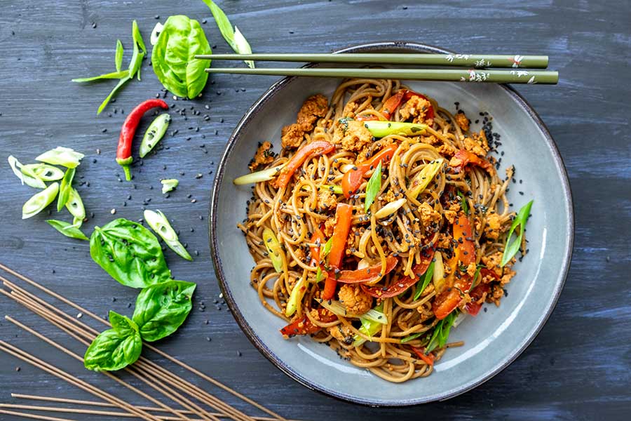overview of spicy soba noodles gluten free
