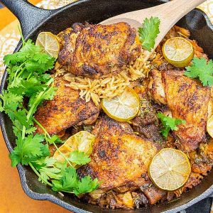 Chilli Lime Chicken With Chorizo Rice (Gluten-Free)