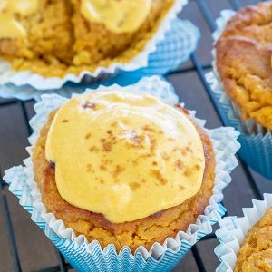 Keto Pumpkin Cream Cheese Swirl Muffin (Gluten-Free, Grain-Free)