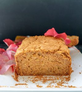 front view of apple pie bread, vegan, gluten free