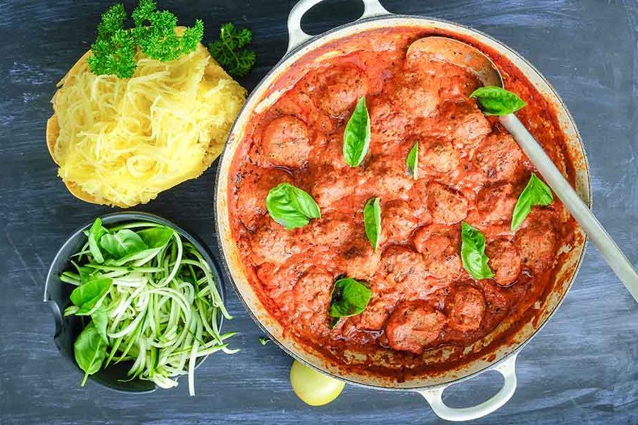 ground beef recipe the keto meatballs in a skillet