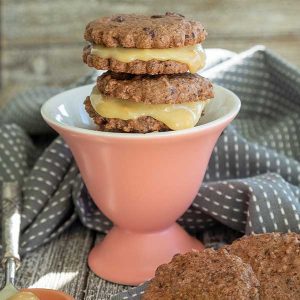 Gluten-Free Mocha Chocolate Chunk Sandwich Cookie