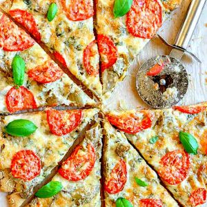 Gluten-Free Artichoke Pizza {Vegetarian}