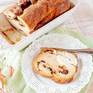 Gluten-Free Cinnamon Raisin Swirl Bread