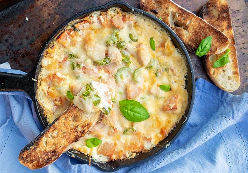 pizza dip in a bowl, gluten free